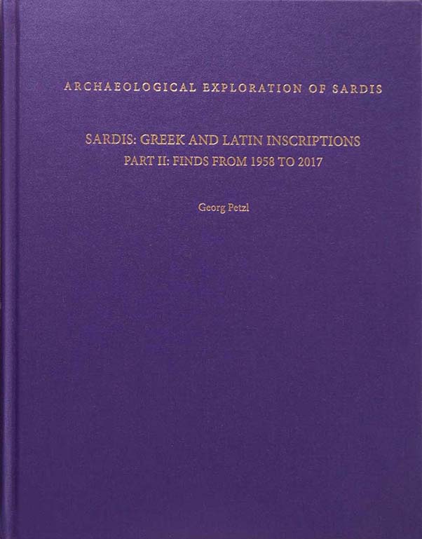 M14: Sardis: Greek and Latin Inscriptions, Part II: Finds from 1958 to 2017